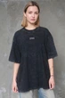 Жіноча Виварена Оверсайз Футболка Without Washed З Принтом Feelings L/XL Black - изображение 3