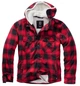 Куртка Brandit Lumber Jacket Hooded S Красно-черный (3172.41-S) - изображение 1