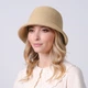 Панама женская с загнутыми полями LuckyLOOK Кейли 57 Бежевый 734-135 - изображение 4