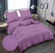 Комплект постельного белья Zastelli Семейный 2х145х210 см 17-3628 Amethyst Orchid Жатка Сиреневый (2555000005206) - изображение 2