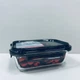 Контейнер стеклянный прямоугольный с пластиковой крышкой Krauff Artglas 29-298-026 600 мл Темно-синий (23639) - изображение 3