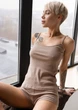 Женская майка Leinle HAVANA BROWN 1125 3XL Бежевый (14733) - изображение 2