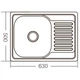 Мийка кухонна Zerix Z6350-06-160D (decor) (ZM0562) - зображення 2