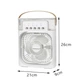 Вентилятор настольный Mini Cooling Fan 9418 с контейнером для льда, белый - изображение 2