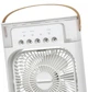 Вентилятор настольный Mini Cooling Fan 9418 с контейнером для льда, белый - изображение 4