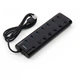 Концентратор Vinga USB3.0 to 7*USB3.0 1m cable with Switch and Power Adapter (VHA3A7B) (247870) - зображення 4