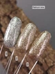 Гель платиновий для нігтів- Platinum SVN золотий ефект металу 2 (5гр) ,гель з металевим блиском, єфект рідкого металу, для декору - зображення 5