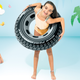 Надувне коло для плавання Intex Шина 91 см 59252 (6941057459257) - зображення 4