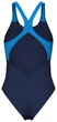Купальник закритий жіночий Arena Dreamhline Swimsuit V Back 38 Синій 008328-760 - зображення 3