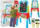 Tablica magnetyczna kredowa LEAN Toys Niebiesko-Czerwona, regulacja wysokości, akcesoria (5903802457117) - obraz 1