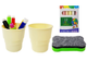 Tablica magnetyczna kredowa LEAN Toys Niebiesko-Czerwona, regulacja wysokości, akcesoria (5903802457117) - obraz 6