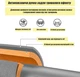 Турнік розсувний для підтягувань EasyFit 90-130 см розпірний для дому в отвір EF-1634p-2 Сіро-помаранчевий (56003582) - зображення 3