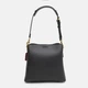 Сумка кросс-боди через плечо женская из натуральной кожи средняя Coach Polished Pebble Leather Willow BG-COA-35 Черная (195031197024) - изображение 3
