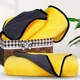 Рушник для собак із мікрофібри великий 100*50 см Dog Towel жовтий сірий (GS-177387) - зображення 5