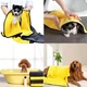Рушник для собак із мікрофібри великий 100*50 см Dog Towel жовтий сірий (GS-177387) - зображення 10
