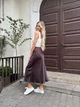 Жіноча шовкова міді спідниця Uaclothes 42-44 Коричневий (like33274-134901349) - зображення 4