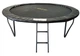 Батут з сіткою та драбинкою 312 см Atleto Black (42400583) - изображение 4