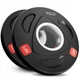 Диск олимпийский 4FIZJO 2 x 1.25 кг 51 мм металлический, прорезиненный Black (P-5905973401258) - изображение 1