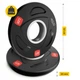 Диск олимпийский 4FIZJO 2 x 1.25 кг 51 мм металлический, прорезиненный Black (P-5905973401258) - изображение 2