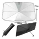 Солнцезащитный автомобильный зонт для лобового стекла Windshield Sun Shade Umbrella Large 140x77 см с чехлом Black - изображение 3