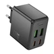 Мережевий зарядний пристрій Hoco CS18A Ocean PD45W (2*USB-A, 2*USB Type-C) - зображення 1