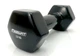 Гантель для фитнеса 3.0 кг EasyFit с виниловым покрытием черная - изображение 1