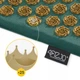 Коврик акупунктурный с подушкой 4FIZJO Ergo Mat Аппликатор Кузнецова Navy Green/Gold (P-5907739315076) - изображение 2