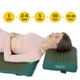 Коврик акупунктурный с подушкой 4FIZJO Ergo Mat Аппликатор Кузнецова Navy Green/Gold (P-5907739315076) - изображение 7
