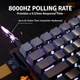 Игровая Клавиатура ATTACK SHARK X68 HE Black Gradient Магнитные Свитчи. Проводная 8000Hz/s. RGB Подсветка, 68 keys, Switch 0.1mm. Rapid Trigger - изображение 3