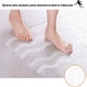 Протиковзкі наклейки - смужки для підлоги душової та ванни S-slip Strip фігурні стікери / стрічки для вологих поверхонь / сходів / кухні / туалету, 18х1.3 см, 24 шт, прозорі (107000198) - зображення 3