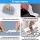 Протиковзкі наклейки - смужки для підлоги душової та ванни S-slip Strip фігурні стікери / стрічки для вологих поверхонь / сходів / кухні / туалету, 18х1.3 см, 24 шт, прозорі (107000198) - зображення 9