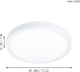 Стельовий світильник Eglo FUEVA 5 Ceiling Light 285 мм White (9002759992170) - зображення 3
