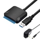 Перехідник адаптер USB 3.0 - SATA 2.5 3.5 для жорсткого диска з блоком живлення SSD жорсткий диск конвертер - зображення 1