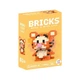 3D конструктор из миниблоков фигурка "Тигруля" Bricks 170 детали детский пиксельные блоки 5.8 см - изображение 5
