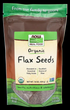 Семена льна органик Now Foods Real Food Flax Seeds 454 г - зображення 1