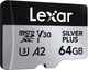Zestaw kart pamięci Lexar Professional microSDXC SILVER Plus 64GB UHS-I A2 V30 U3 4K 2 szt. (LMSSIPL064G-B2ANG) - obraz 4