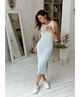 Платье вязаное женское ART KNIT Голубое, L-XL 030474 - изображение 5