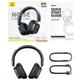 Беспроводные Bluetooth наушники Baseus Bowie 30 Max Noise-Cancellation Black - изображение 8