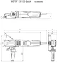 Угловая шлифовальная машина с плоским корпусом редуктора Metabo WEPBF 15-150 Quick (613085000) - изображение 2