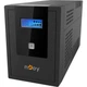 Джерело безперебійного живлення NJOY Cadu 1500 (UPCMTLS610HCAAZ01B), Lin.int., AVR, 4 x Schuko, USB, LCD, пластик - зображення 5