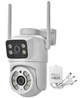 IP Wi-Fi камера наружного видеонаблюдения Q13 с двумя объективами 3MP+3MP, PTZ, ночное видение, микрофон, динамик, iCSee, 6MP, H.265, IP66 - изображение 1
