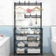 Підлогова металева вішалка для одягу та взуття New Simple RD-7, 3-рівнева, 60×29,5×154 см, чорна - зображення 5