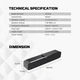 Акустика Fantech колонка саундбар для ПК ноутбука 2x3W проводная (GS206) - изображение 5