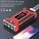 Пускозарядное устройство с компрессором Jump Starter, Компактная пусковая зарядка для авто 9469550 Red - изображение 14