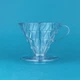 Пуровер Hario V60 02 пластиковый прозрачный для фильтр кофе 1-4 чашки vd-02t - изображение 1