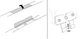 Монтажный комплект Thule 3065 для BMW 3/5-series (E39;E46) 1996-2005; Cadillac BLS (седан) 2006-2010; Renault Vel Satis (mkI) 2002-2009; Saab 9-3 (mkII) 2003-2012 (TH 183065) - изображение 2