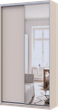 Шкаф купе Doros Сити Лайт Кашемир 1 ДСП/1 зеркало 120х45х225 см (80736338) - изображение 3