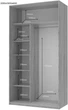 Шкаф купе Doros Сити Лайт Кашемир 1 ДСП/1 зеркало 120х60х225 см (80736335) - изображение 6