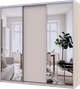 Шкаф купе Doros Сити Лайт Кашемир 1 ДСП/2 зеркала 225х60х225 см (80736380) - изображение 3