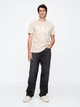 Мужская футболка Gap (4826241296680) Everyday Soft Logo Bedrock S бежевая - изображение 5
